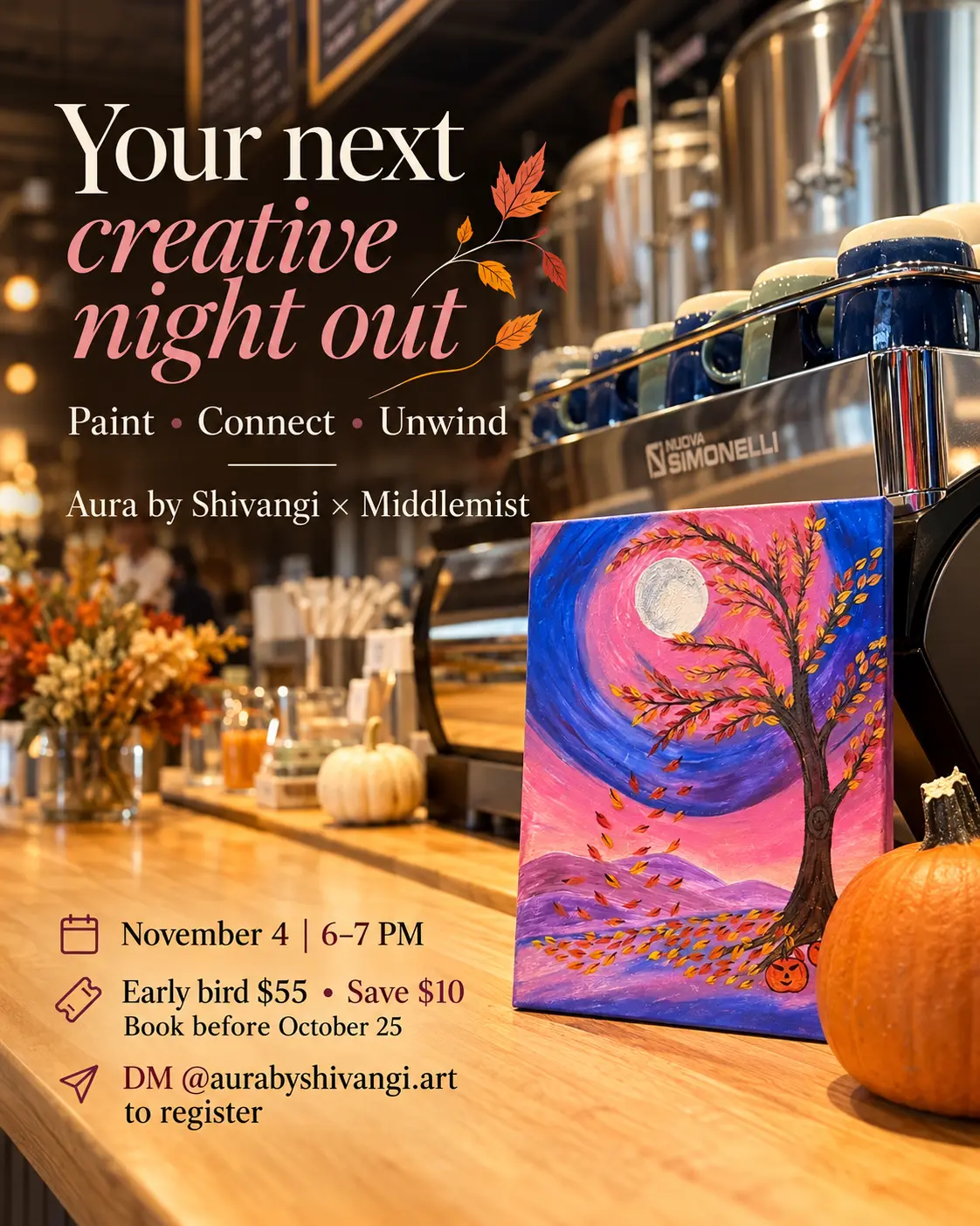 Fall Painting Workshop · Paint & Sip at Middlemist
