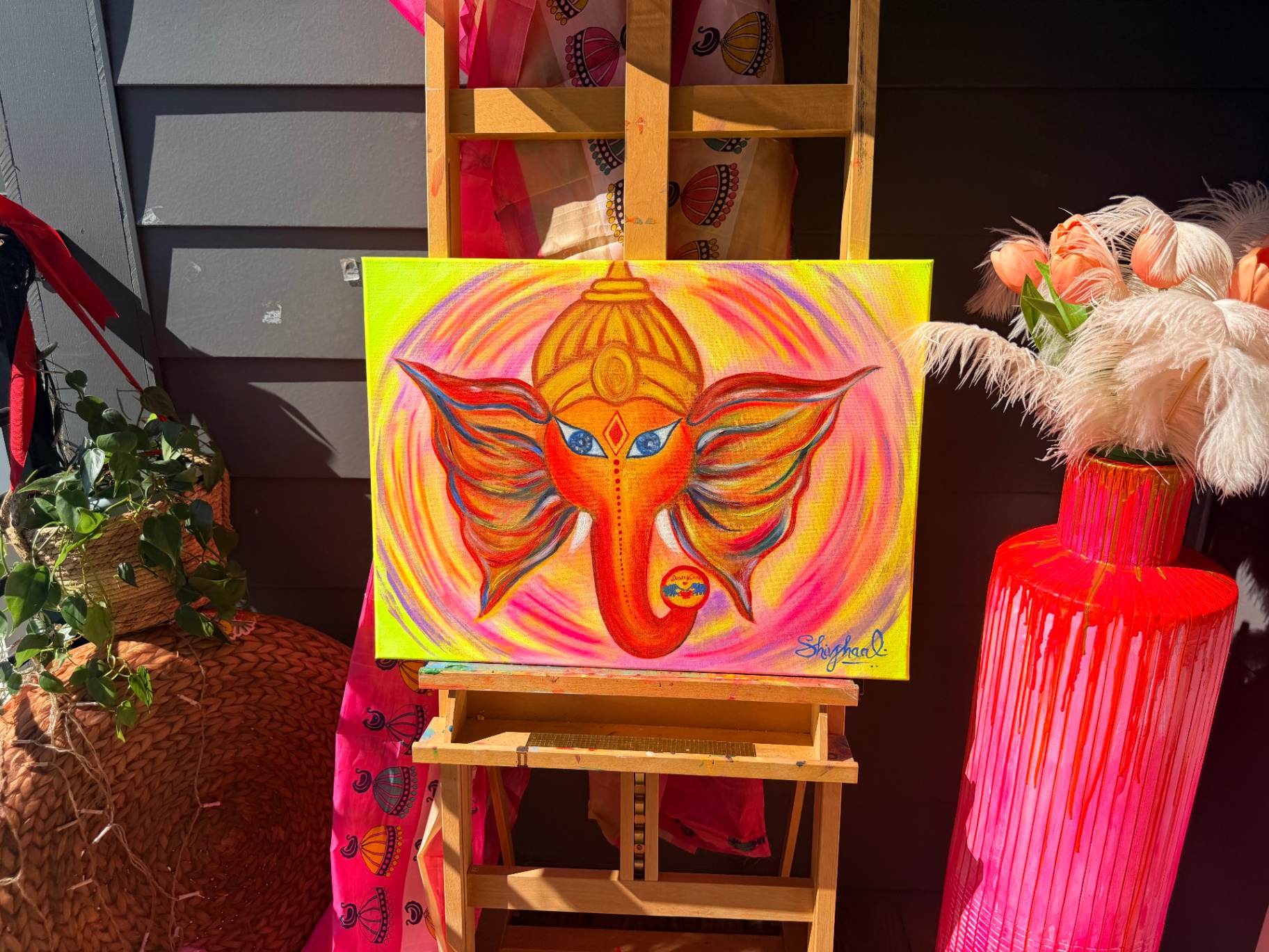 Winged Ganesha — Radiant Blessing — view 1