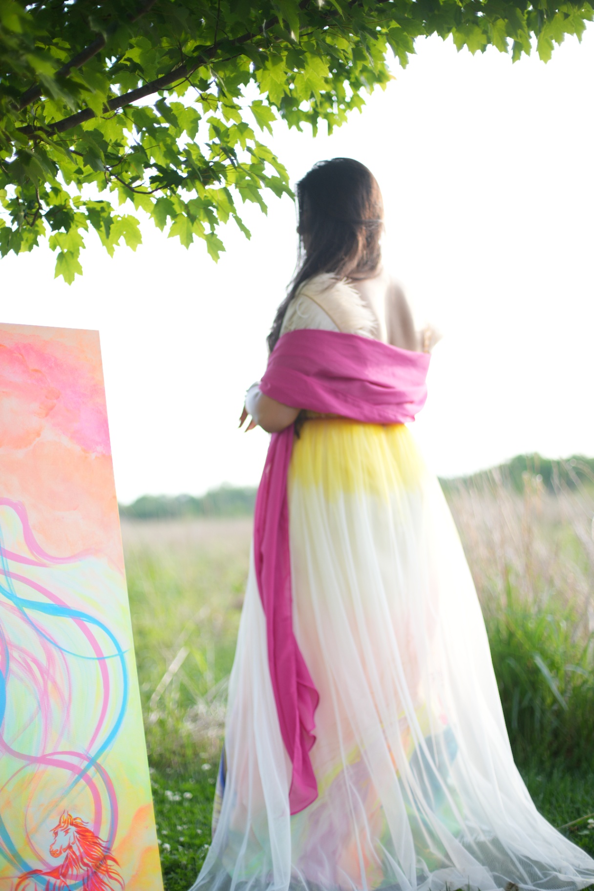 Wearable art × Unicorn · back view