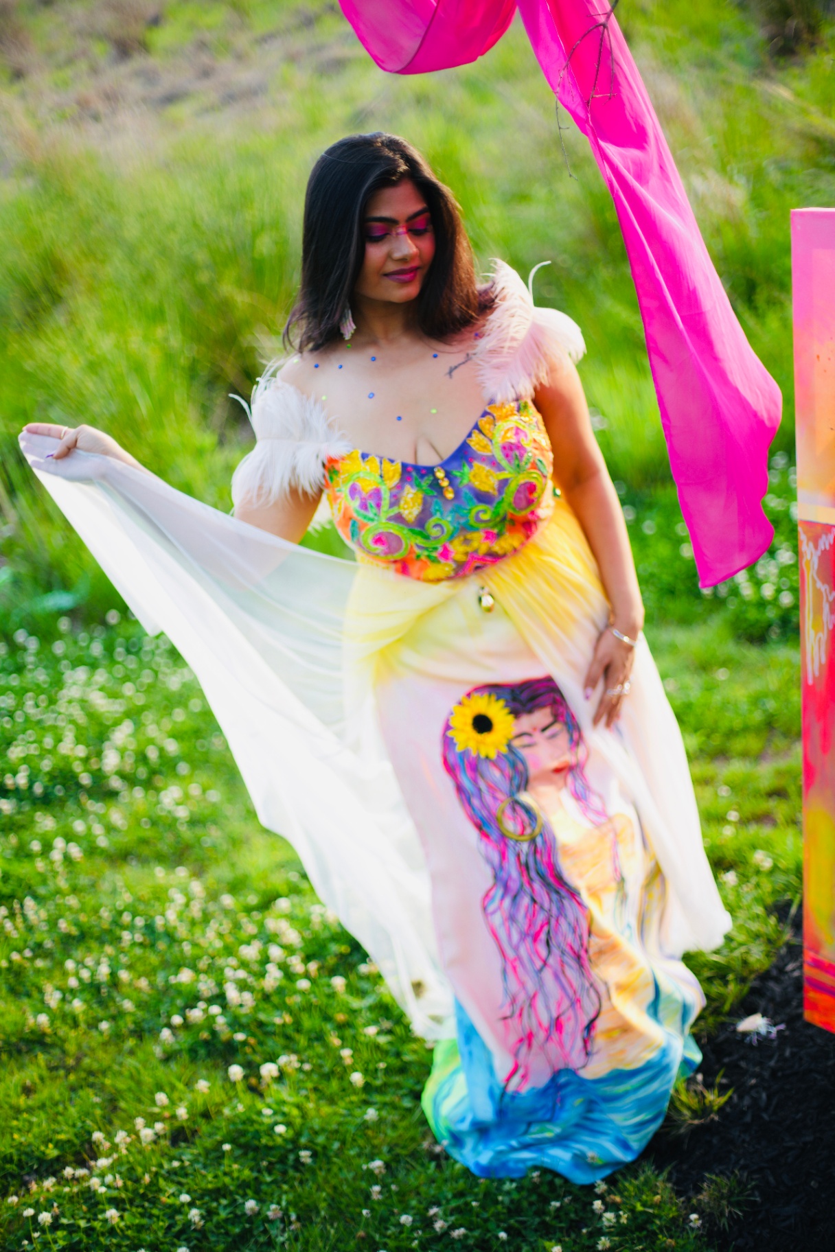 Goddess gown · sunflower muse