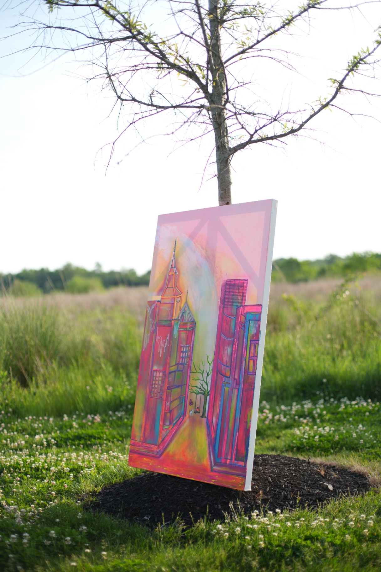Neon City · acrylic on canvas